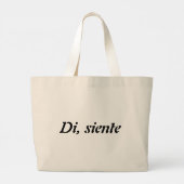 Bolso con mensaje jumbo stoffbeutel (Rückseite)