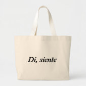 Bolso con mensaje jumbo stoffbeutel (Vorne)