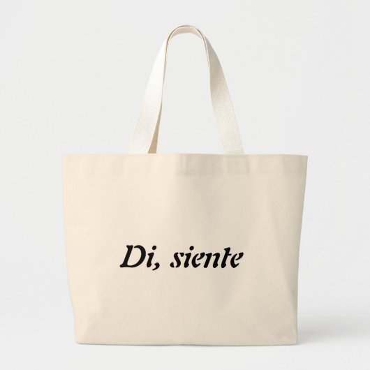 Bolso con mensaje jumbo stoffbeutel (Vorne)