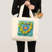 Bolso Flor en el mar Jumbo Stoffbeutel (Vorderseite (Produkt))