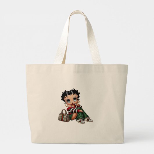 Bolso Grande de Algodón Personalizable Jumbo Stoffbeutel (Rückseite)