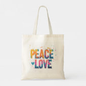 Bolso Peace and Love Tragetasche (Rückseite)