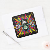  "Bolt Blowing Monster" Quadratischer Aufkleber (Umschlag)