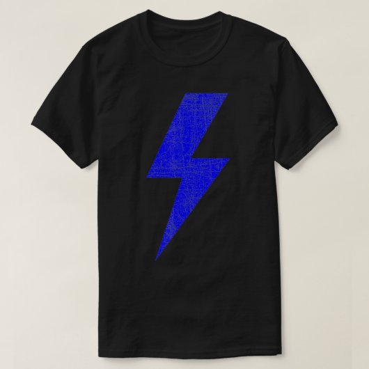 Bolt Lightning Blue Thunderbolt Team T-Shirt (Design vorne)