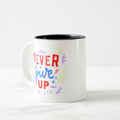 Bolt Unaufhaltsam: Ein Ausbruch der Motivation Zweifarbige Tasse (Vorderseite Links)