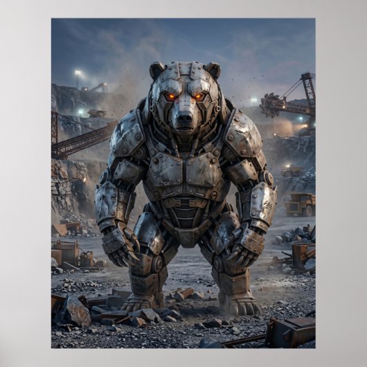 Bolted Bear Steinbruch Poster (Vorne)