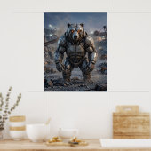 Bolted Bear Steinbruch Poster (Küche)