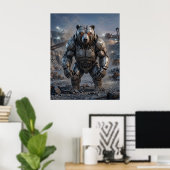 Bolted Bear Steinbruch Poster (Heimbüro)
