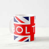 Bolton: Britische Flagge Kaffeetasse (Vorderseite Links)