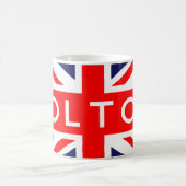 Bolton: Britische Flagge Kaffeetasse (Mittel)