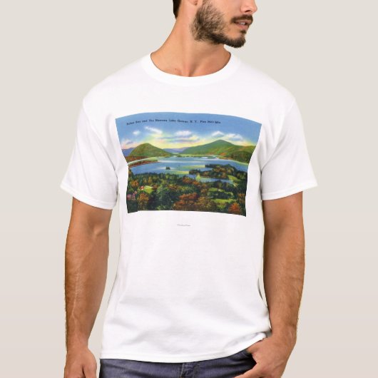 Bolton-Bucht, Engen, fünf Meilen-Mountain View T-Shirt (Vorderseite)