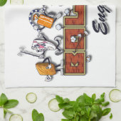 Bolton-Cartooncharaktere Geschirrtuch (Gefaltet)