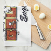 Bolton-Cartooncharaktere Geschirrtuch (Viertel Falte)