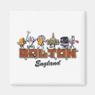Bolton-Cartooncharaktere Magnet
