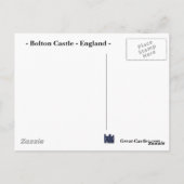 Bolton Castle Postcard Postkarte (Rückseite)