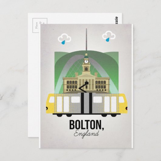 Bolton Postkarte (Vorne/Hinten)