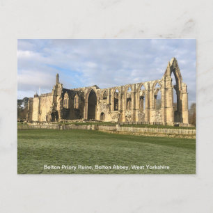Bolton Priory, Bolton Abbey, West Yorkshire Feiertagspostkarte