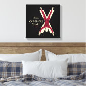 Bolton Sigil - unsere Blades sind scharf Leinwanddruck (Insitu (Schlafzimmer))