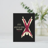 Bolton Sigil - unsere Blades sind scharf Postkarte (Stehend Vorderseite)