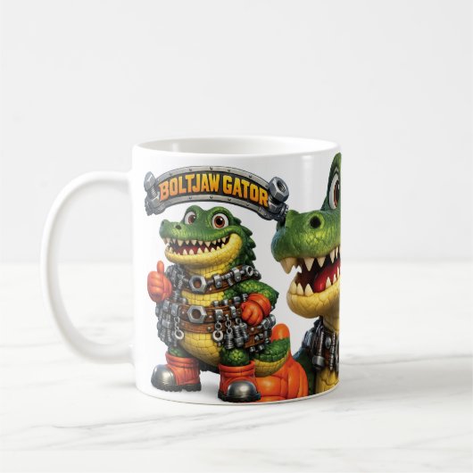 Boltschlund-Alligator Kaffeetasse (Links)