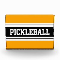 BolYellow Schwarz-weiß PICKLEBALL Racing Stripes