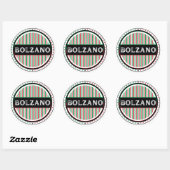 Bolzano City Pride Emblem – Italian Identity Runder Aufkleber (Blatt)