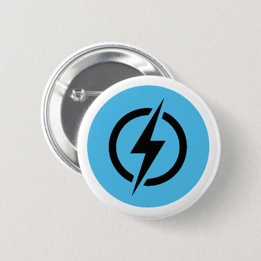 Bolzen-Blau-Logo Button (Vorne & Hinten)
