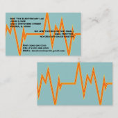 BOLZEN DER VISITENKARTEN DES STROM-ELEKTRIKERS VISITENKARTE (Vorne/Hinten)