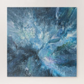 Bolzen in das blaue Puzzle von Iris Grace (Horizontal)