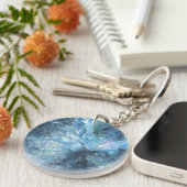 Bolzen in den blauen Schlüsselring (Vorderseite rechts)