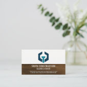 Bolzen-Logo | Holzindustrie Visitenkarte (Stehend Vorderseite)