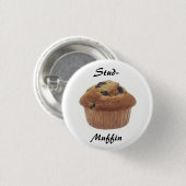 Bolzen-Muffin Abzeichen Button (Vorne & Hinten)