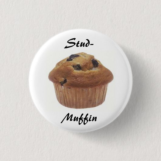 Bolzen-Muffin Abzeichen Button (Vorderseite)