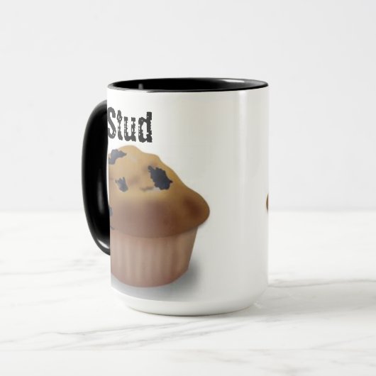 Bolzen-Muffin-Kaffee-Tasse Tasse (Vorderseite Links)