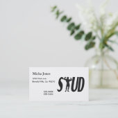 Bolzen-Muskeln Visitenkarte (Stehend Vorderseite)