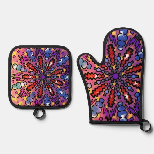 Bolzen Ofenhandschuh & Topflappen-Set (Vorderseite)