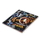 Bolzen Pop Art Fliese (Seite)