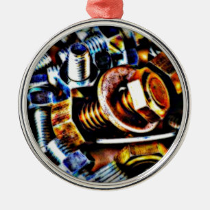 Bolzen Pop Art Ornament Aus Metall