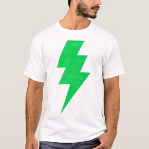 Bolzen-T-ShirtLightning Bolt Green T-Shirt