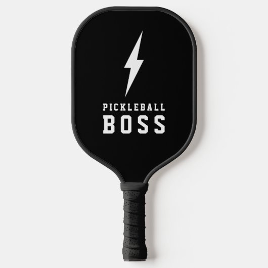 Bolzen und Monogramm des Blitzstrahls von Pickleba Pickleball Schläger (Vorderseite)