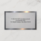 Bolzen und Nüsse | Stahlmetall Visitenkarte (Rückseite)