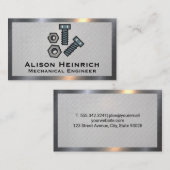 Bolzen und Nüsse | Stahlmetall Visitenkarte (Vorne/Hinten)