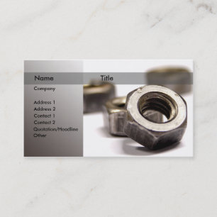 Bolzen und Schrauben Visitenkarte