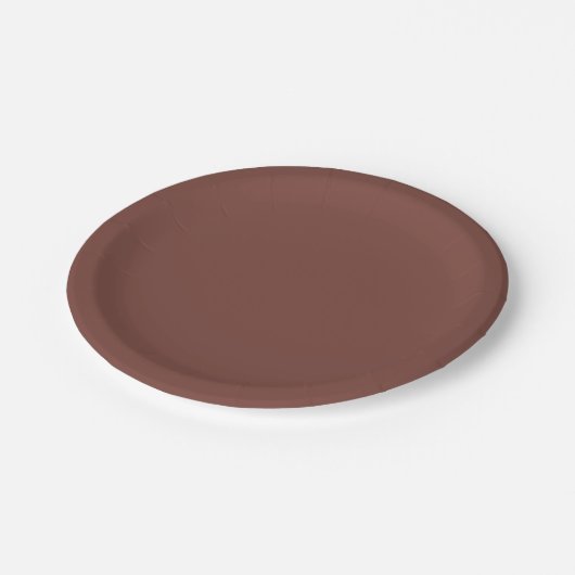 Bolzen (Vollfarbe) Pappteller (Schrägansicht)