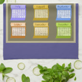 Bolzen von Gewebeküchentee-Kalendertuch 2019 Geschirrtuch (Gefaltet)