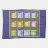 Bolzen von Gewebeküchentee-Kalendertuch 2019 Geschirrtuch (Horizontal)