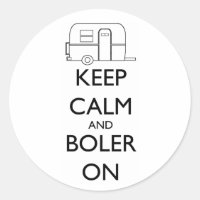 Bolzenkopfaufkleber - Calm und Boler Behalten