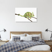 Bolzfarbener Chamäleon mit charakteristischem 2 Leinwanddruck (Insitu (Schlafzimmer))