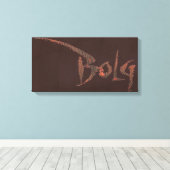 Bolzname Leinwanddruck (Insitu (Holzboden))