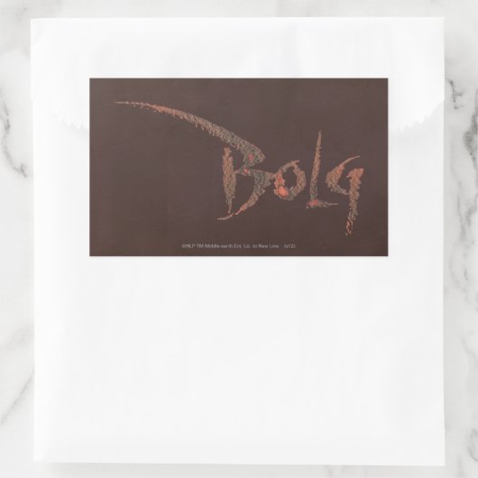 Bolzname Rechteckiger Aufkleber (Tasche)